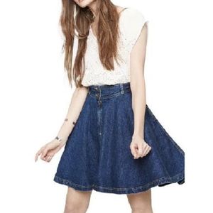Maje jenny denim skirt
